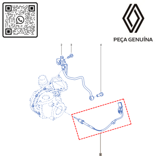 RN 930751 8200930751 SENSOR DE OXIGENIO -SONDA LAMBDA- PARA 4